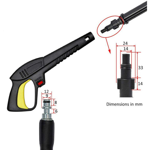 High Pressure Water Gun With ROtating Nozzle, Compatible With Lavor Pressure Washers