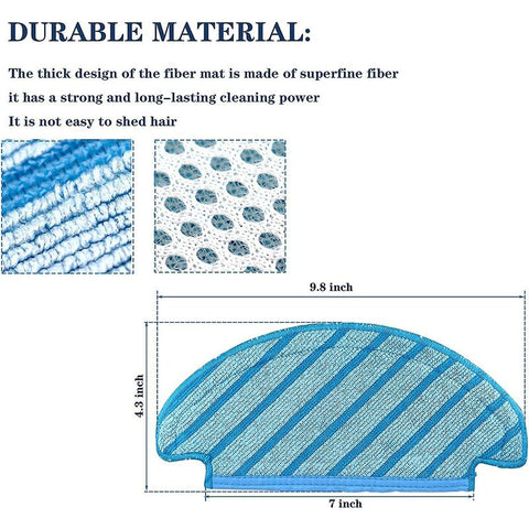 10 pcs Washable Cloth Mop Pads RObot Vacuum Cleaner Replacement Parts