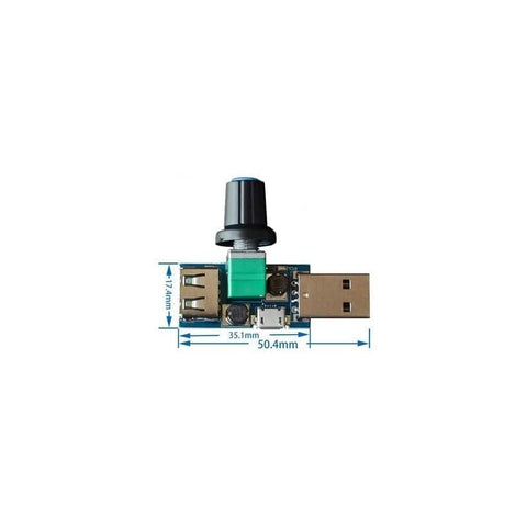 3 pcs 5W Usb Fan Speed Controller, Dc 5V Dc 4-12V To 2.5-8V Stepless Usb Fan Regulator Speed Control Knob With Switch