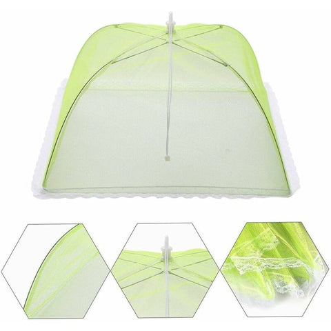 4 pcs Food Cover/Insect Proof Food Cover/Food Tent/Folding Food Cover Mesh Screen Umbrellas, Bbq And More - 4 Colors