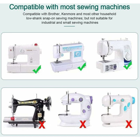 6 pcs Sewing Machine Presser Foot Hemmer Foot Sewing 4/8 6/8/8In ROlled Hem Foot 3/4/6Mm Foot