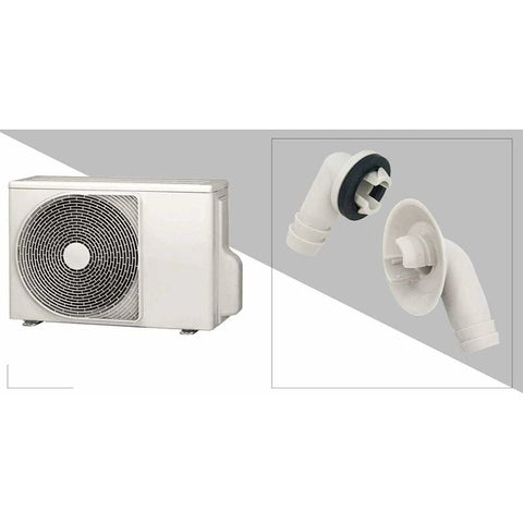 Air Conditioner Drain Hose Connector Elbow Fitting With Rubber Ring For Split Units And Window Units Ac 3/5 Inch (15Mm)