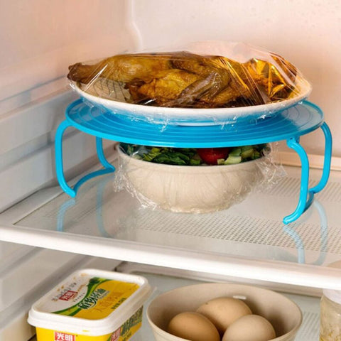 ROund Tray Steamer Rack Double Layer Steamer Rack Multifunctional Plastic Cooking Tray Holder Tray Rack Microwave Oven