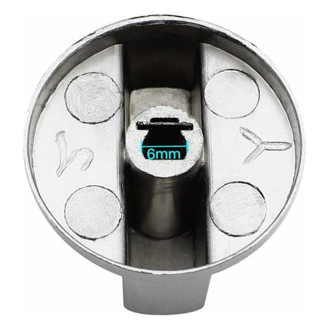 Parts Universal Metal Control Knobs Gas Stove Knob 6Mm Universal Control Knobs Stove Knob For Gas Stove Cooker Oven Hob
