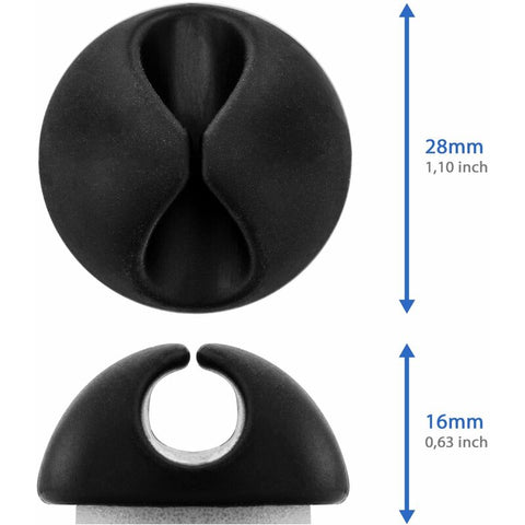 10X Cable Clips Cable Holder Cable Management Cable Fixing Cable Organizer For Cables Up To 8Mm Cable Clips Cable