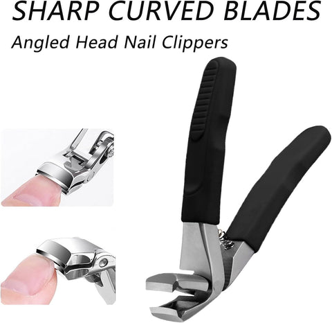 Nail clippers for seniors - Toenail clippers - Nail clippers - Large nail clippers - Premium steel nail clippers - Nail clippers for seniors - Wide toenail clippers - Suitable for men and women
