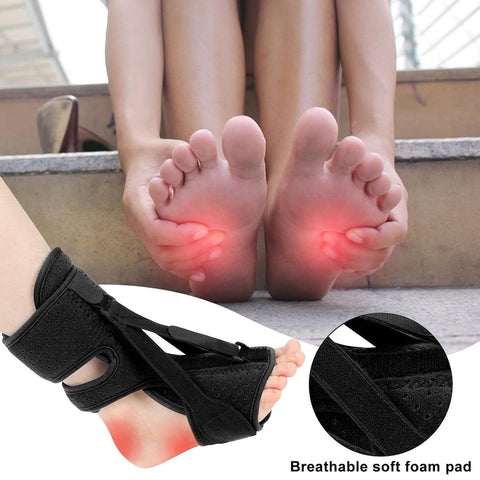 Night splint - Heel spur - Heel spur orthosis - Achilles tendon orthosis - Splint - Strasbourg sock - Achilles tendon - Extra support - Grijs