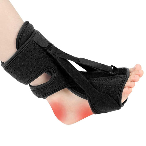 Night splint - Heel spur - Heel spur orthosis - Achilles tendon orthosis - Splint - Strasbourg sock - Achilles tendon - Extra support - Grijs