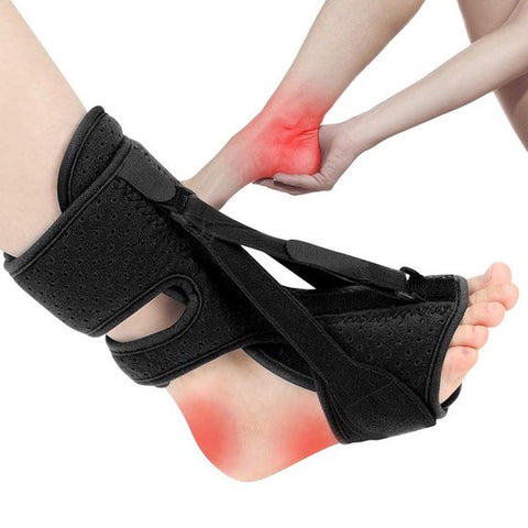 Night splint - Heel spur - Heel spur orthosis - Achilles tendon orthosis - Splint - Strasbourg sock - Achilles tendon - Extra support - Blauw
