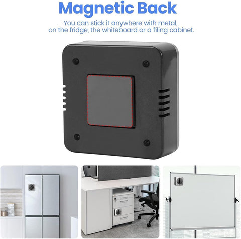 Kitchen Timers for Cooking - Chef's Kitchen Timer with Audible Alarm - Mechanical Desktop Timer - No Batteries Required - Magnetic Back - Beautiful Stainless Steel Magnetic Countdown Reminder