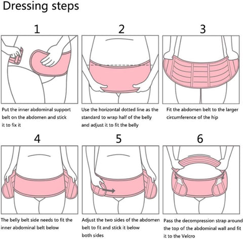 Maternity Belt - Pregnancy Support Belt - Breathable Abdominal Belt - Abdominal Support Belt - 80-110 cm Pregnancy Belt Pelvic Belt Abdominal Belt - Pink
