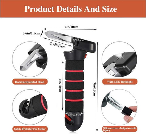 Set of 2 multifunctional car door handles, as an aid for getting in and out of cars, making it easier for disabled people / the elderly / small children / pregnant women / injured people to get in and out of the car
