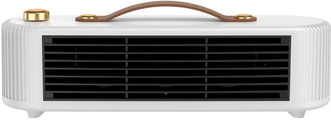 Auxiliary heater, small solar electric heater for home, office or workspace use (White)