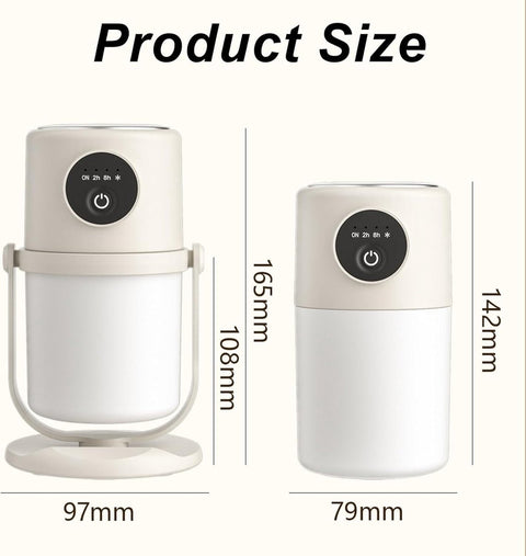 Humidifiers - Bedroom Humidifier - Cool Mist Humidifier - 280ml USB Desktop Humidifier with Night Light for Bedroom - Quiet Operation - Automatic Shut-Off - Timer