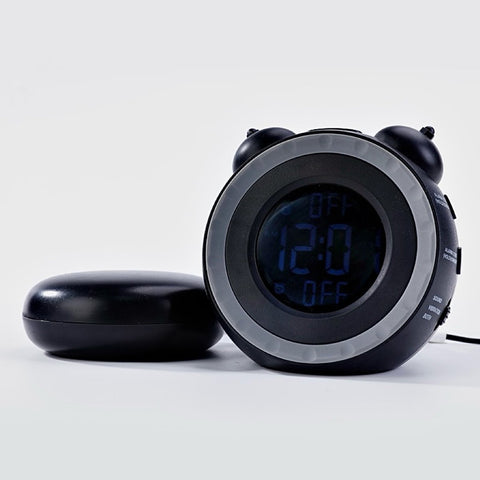 Wekker - digital alarm clock - digital alarm clocks - children's alarm clock - alarm clocks - children's alarm clock - Dual alarm clock - With bed vibrator - Vibrating alarm clock for deep sleepers or the hearing impaired - USB charging port