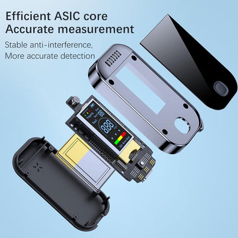Breathalyzer with screen, portable, contactless, high accuracy, Perfect for safety checks in case of driving under the influence (DUI) and apartment parties.