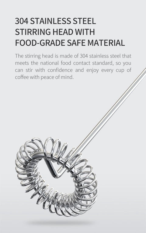 Milk frother - Milk frother - Electric milk frother - Milk frother with stand - Portable battery-operated milk frother - Manual milk frother with stand - Handheld frother for coffee blender - For lattes, cappuccinos, and coffee cream