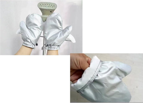 Steam ironing gloves, set of 4, flexible, steam-resistant, heat-resistant, waterproof, for garment steamers - Silver1