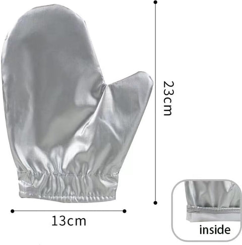 Steam ironing gloves, set of 4, flexible, steam-resistant, heat-resistant, waterproof, for garment steamers - Silver1