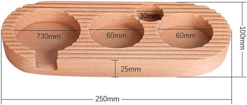 Espresso press holder -  Espresso press holder - 58mm wooden coffee press holder - Espresso tools for kitchens, cafes and restaurants