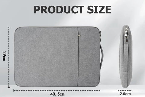 15.6-inch Laptop Sleeve - Grijs - Waterproof - Shockproof - Scratch-resistant - Splash-proof - Laptop Sleeve - Grijs