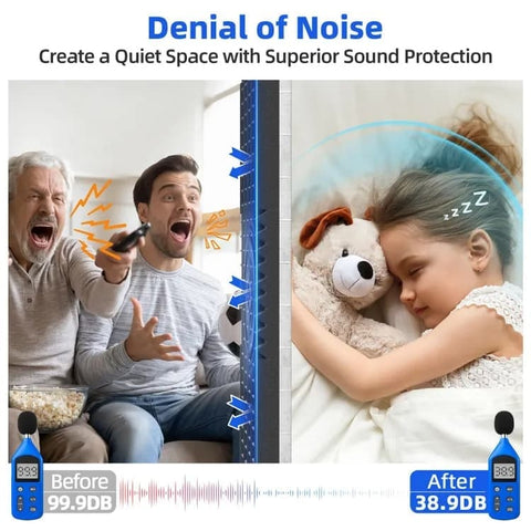 12-Pack Self-Adhesive Sound Absorbing Foam Wall Tiles, 30x30x2.5 cm, High Density