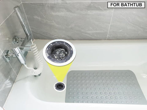 4-Pack Stainless Steel Sink Strainers, Compatible with Most Bathtubs and Showers, 3.5 inches