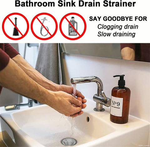 4-Pack Stainless Steel Sink Strainers, Compatible with Most Bathtubs and Showers, 3.5 inches