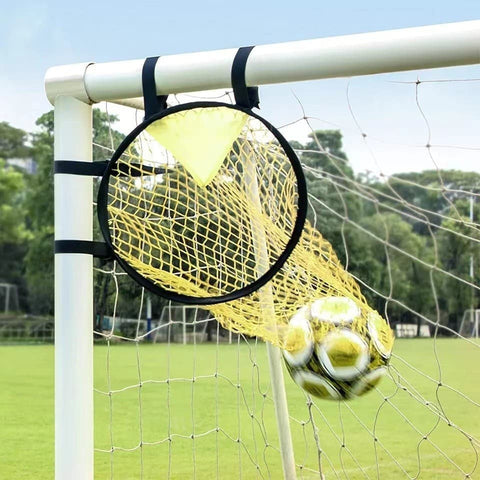 2-Pack Football Goal Training Nets, Durable Stable for Shooting Practice, Easy to Assemble Remove, Black, 7.3 x 4.1 x 3.3 ft