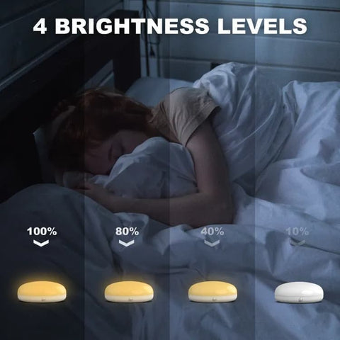 Digital Alarm Clock with Bed Shaker for Heavy Sleepers, LED Mirror Display, Compatible with Philips, Yellow