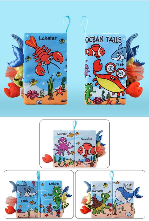 2-Pack Baby Cloth Book, Soft Learning and Sensory Activity Toy for Infants, 2 books