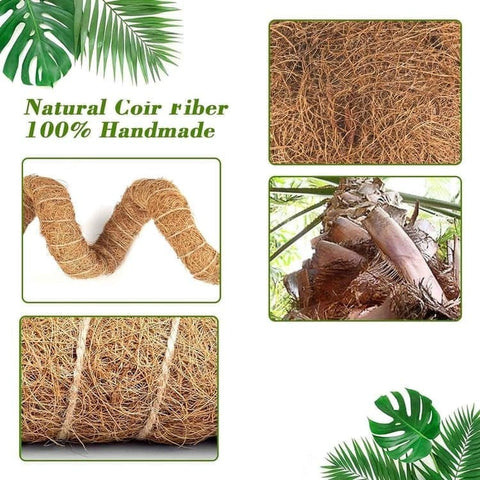 4 Bendable Moss Stakes for Climbing Plants, 100cm, Plant Support for Ivy and Monstera (4mm)