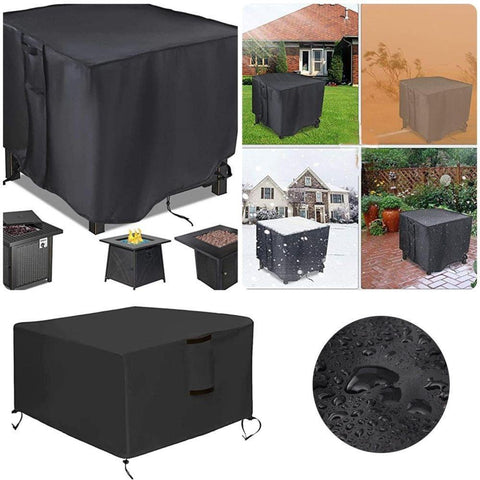Waterproof 420D Oxford Furniture Cover for Outdoor Tables Chairs and Grill, UV and Dust Protection, 82 cm x 82 cm x 61 cm
