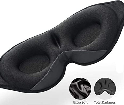 Bluetooth Sleep Headphones Headband with Eye Mask, Wireless Stereo Music for Sleep and Relaxation, Blue