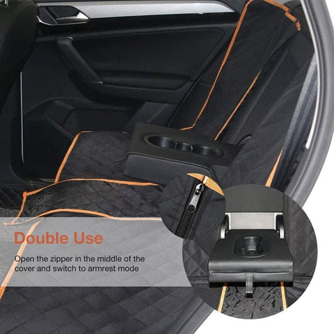 Waterproof Dog Car Seat Protector Mat 1 Pack, Compatible with Most Vehicles, 60 x 120 cm, Black