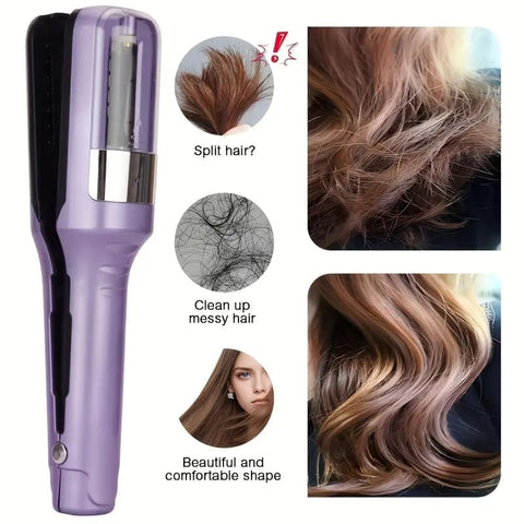 Portable Rechargeable Split End Trimmer for Travel Hair Care, Pink, New Model