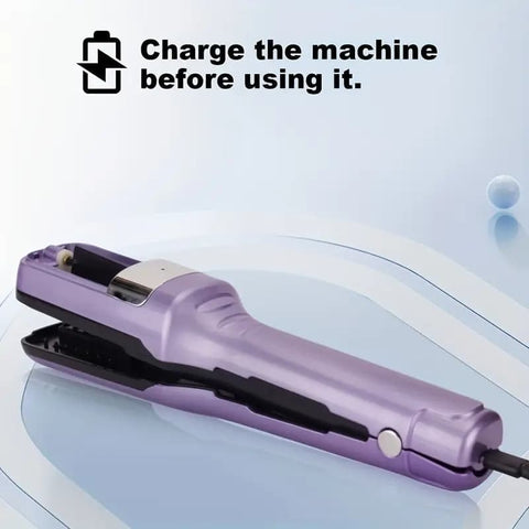 Portable Rechargeable Hair Trimmer Split End Trimmer for Travel, Protects Hair, Blue