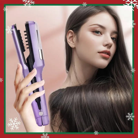 Portable Rechargeable Hair Trimmer Split End Trimmer for Travel, Protects Hair, Blue