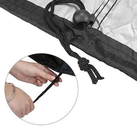Waterproof Grill Cover 210D Oxford with UV Protection, 145x61x117 cm