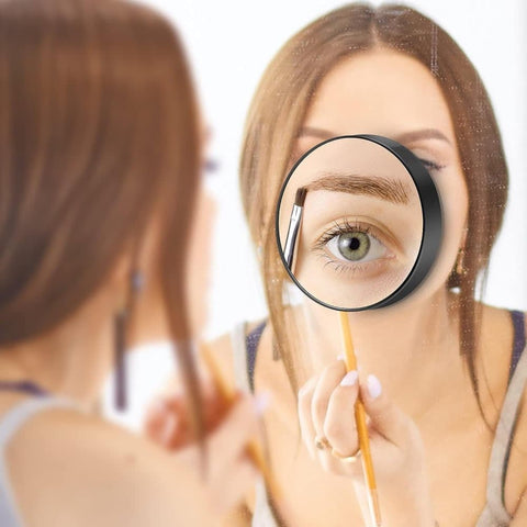 20X/30X Magnification Makeup Mirror with Tweezers, White, 30X