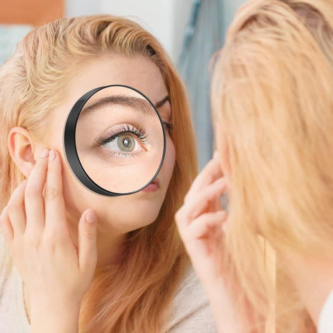 20X 30X Magnification Makeup Mirror with Tweezers, White, Practical Makeup Tool
