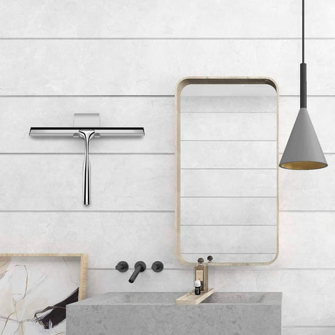 Bathroom Scraper with Wall Hook for Shower Door Kitchen Windows and Car Glass, 1 Pack