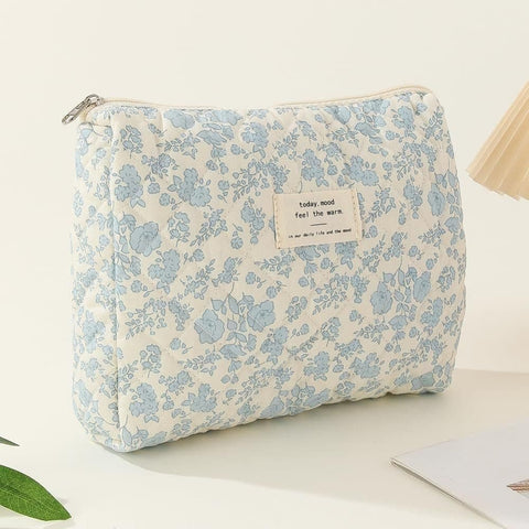 Floral Makeup Bag 3-Piece Set, Travel Toiletry Organizer, 20 x 10 cm