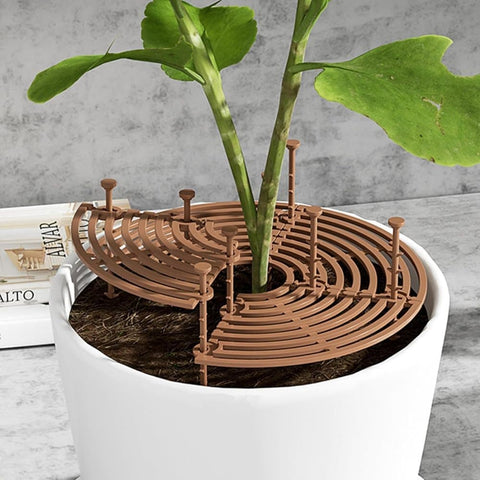 2-Pack Waterproof Cuttable Pot Covers, Prevents Pets from Digging, Compatible with Indoor and Outdoor Gardens, Black, M
