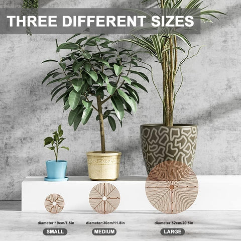 2-pack Brown Pot Covers, Waterproof and Cuttable, Prevents Pets from Digging, Compatible with Indoor and Outdoor Gardens, S