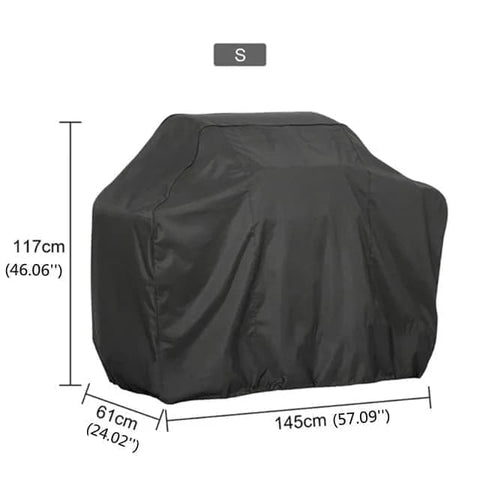 Waterproof BBQ Cover Oxford UV Protection, 145 x 61 x 117cm, for Garden Barbecue
