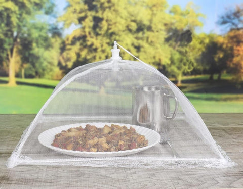 4 Pack Pop-up Food Cover Mesh Insect Net, Foldable for Camping Picnic Grilling, 43cm, Compatible with Oral-B Braun