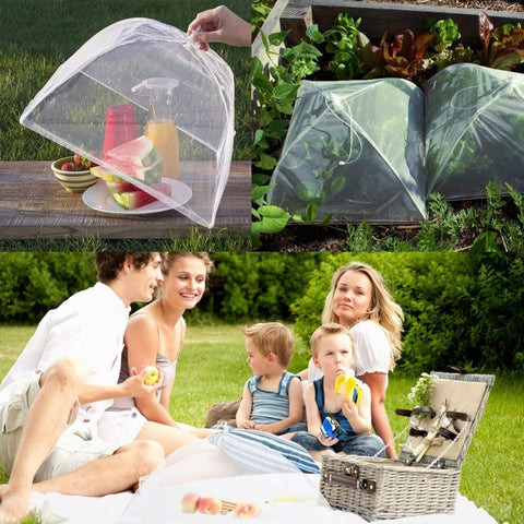 4 Pack Pop-up Food Cover Mesh Insect Net, Foldable for Camping Picnic Grilling, 43cm, Compatible with Oral-B Braun