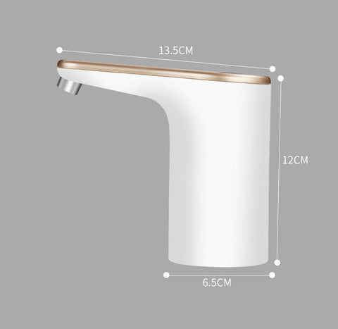Electric Water Pump Automatic Dispenser with USB Charging for Water Refilling and Cold Distribution, Gold