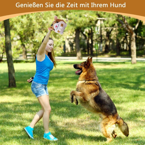 Durable Interactive Plush Dog Toy with Ball, Perfect for Training